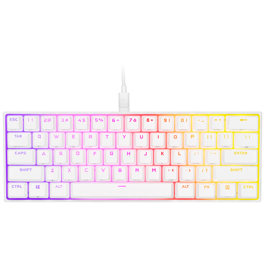 Bàn Phím Corsair K65 Rgb Mini White - Mx Speed (Ch - 9194114 - Na)