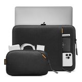  TÚI CHỐNG SỐC TOMTOC (USA) 360* PROTECTIVE KÈM TÚI PHỤ KIỆN CHO MACBOOK PRO 14” ĐEN A13-D2D1GP 