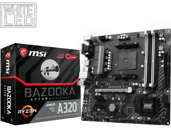  MSI A320M BAZOOKA (AMD Socket AM4) 