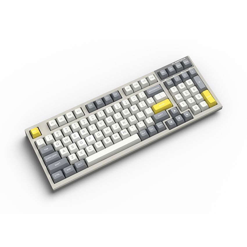  Bàn phím FL-Esports Không dây FL980 SAM White & Grey Red Switch 