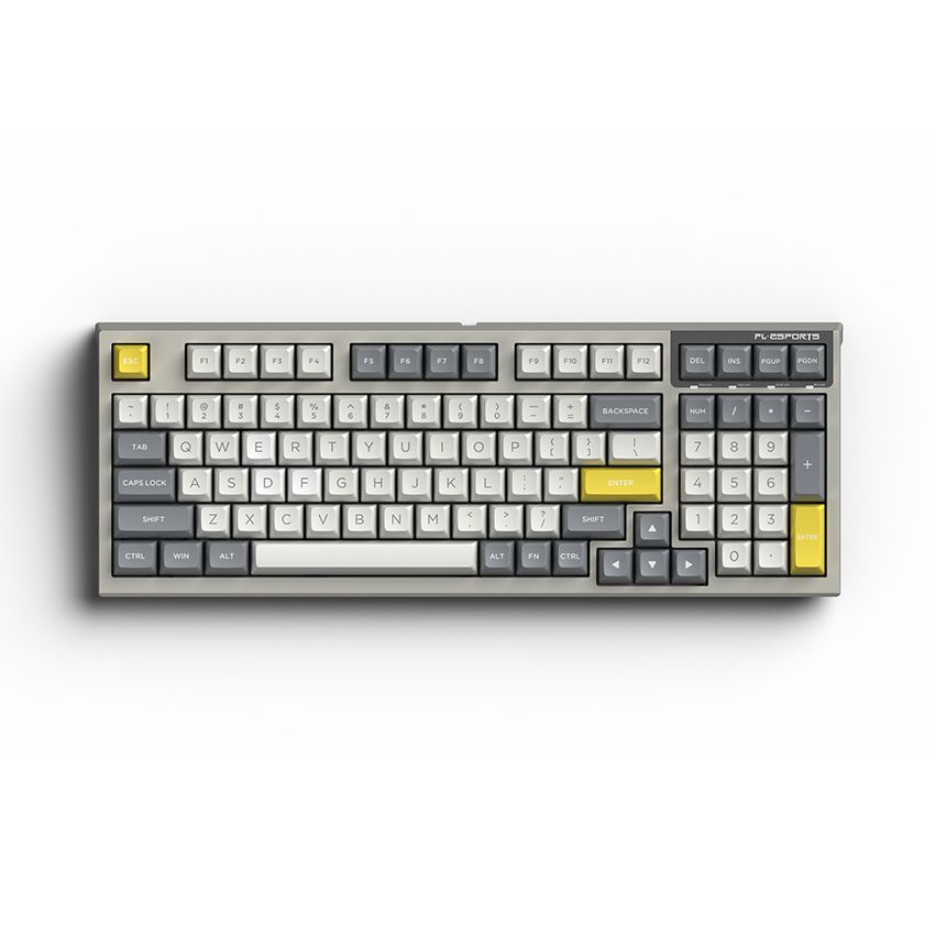 Bàn Phím Fl - Esports Không Dây Fl980 Sam White & Grey Red Switch