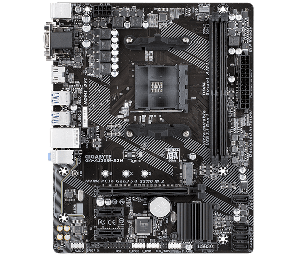  Gigabyte GA A320M S2H (rev. 1.x) 