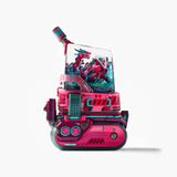  Figure Dwarf Factory MC. Long Aqua Kunzite 