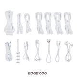  Nguồn máy tính Lian Li EDGE 1000W White L-Shape - 80 Plus Platinum - Full Modular 