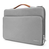  TÚI XÁCH CHỐNG SỐC TOMTOC (USA) Briefcase MACBOOK PRO 13” NEW   A14 B02G (SILVER GRAY) 