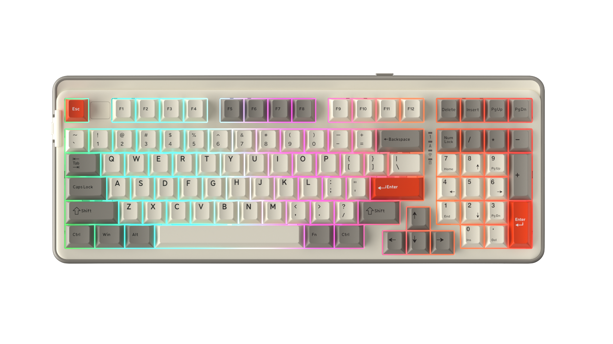 Bàn phím DareU Không dây EK98 Pro RGB Trắng Dream Switch