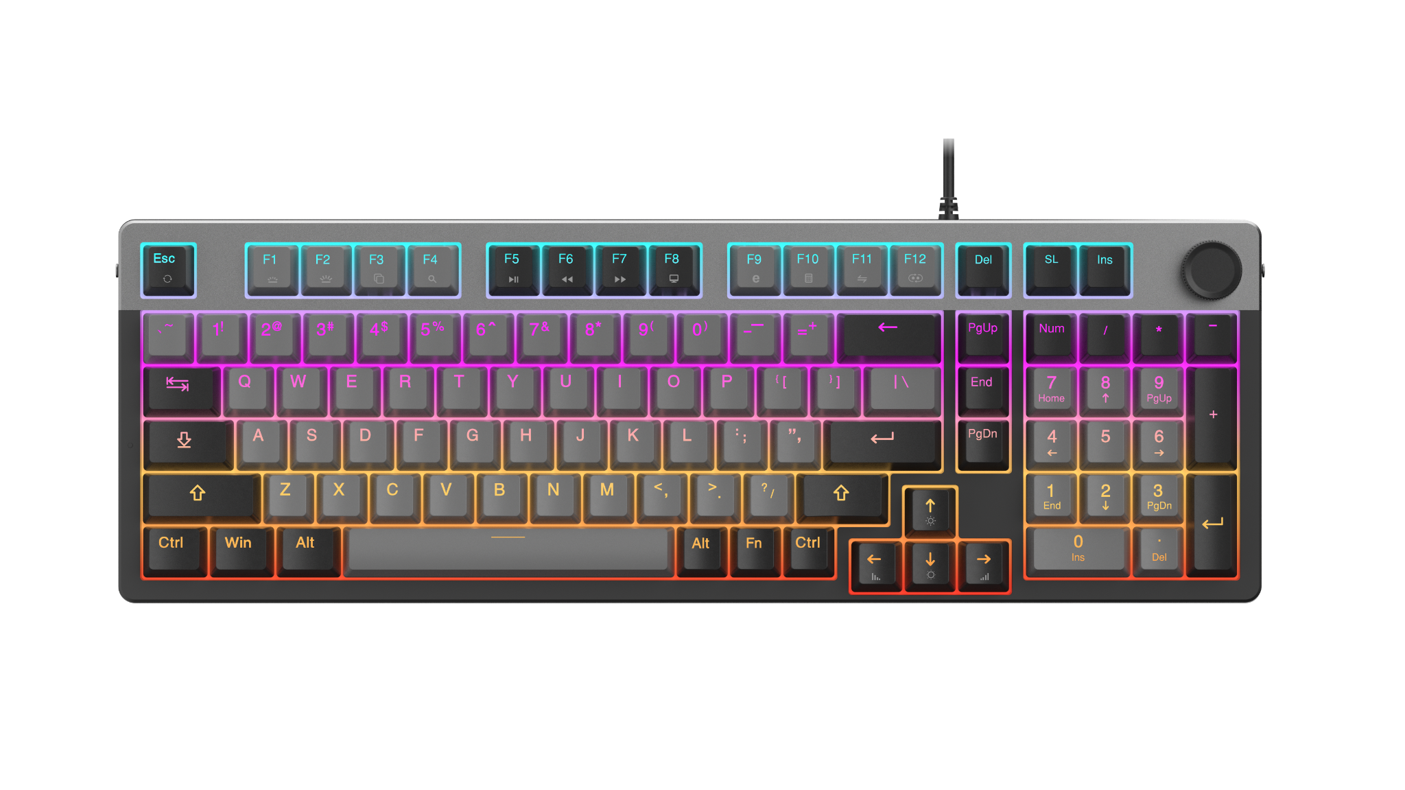 Bàn phím cơ DareU EK98L Grey Black Dream switch