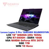  Laptop gaming Lenovo Legion 5 Pro 16ACH6H 82JQ005YVN 