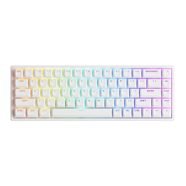 Bàn phím AKKO 3068 v2 RGB White Jelly Pink