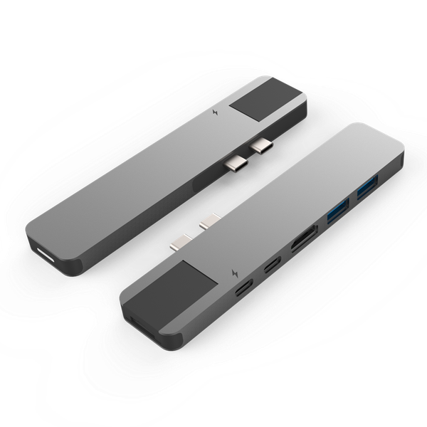  Cổng chuyển HyperDrive NET 6-in-2 Hub for USB-C MacBook Pro 2016/2017/2018 Grey 