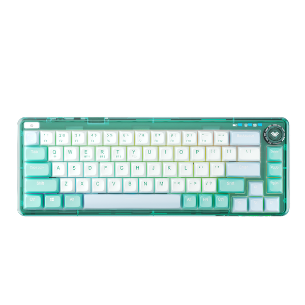  Bàn phím AULA F68 TM (Xanh lá/ Ice Crystal switch ) F68G 