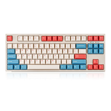  Bàn phím Leopold FC750RBT Bluetooth Coral Blue Limited Edition Red Switch 