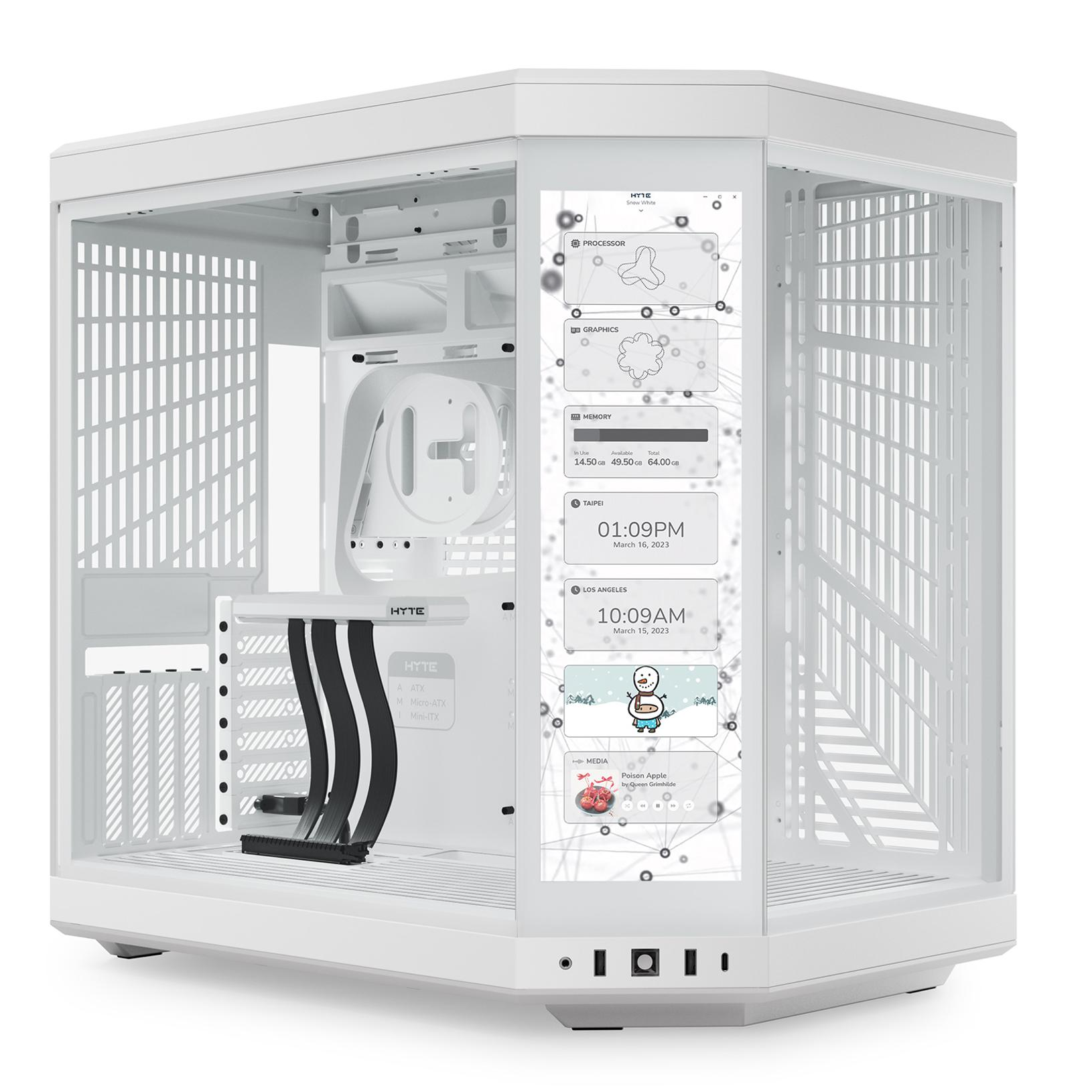 Vỏ Máy Tính Hyte Y70 Touch Infinite Snow White
