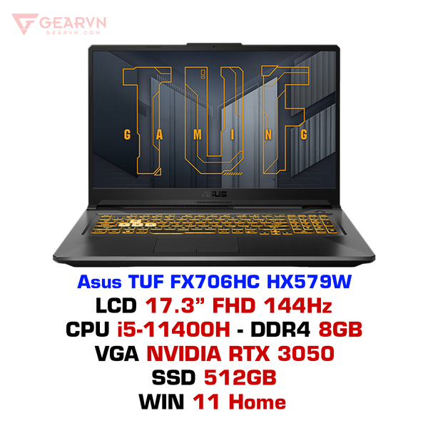  Laptop Asus Gaming TUF FX706HC HX579W 