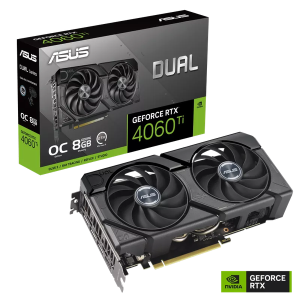 Card màn hình ASUS Dual GeForce RTX 4060 Ti EVO 8GB GDDR6 (DUAL-RTX4060TI-8G-EVO)