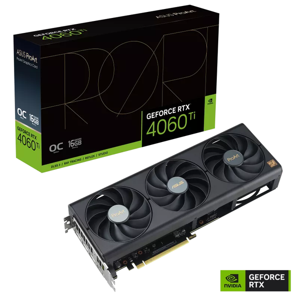  Card màn hình ASUS ProArt GeForce RTX 4060 Ti OC edition 16GB (PROART-RTX4060TI-O16G) 