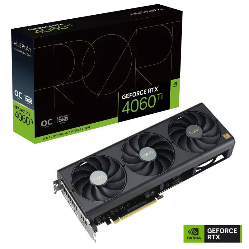 Card Màn Hình Asus Proart Geforce Rtx 4060 Ti Oc Edition 16Gb (Proart - Rtx4060Ti - O16G)