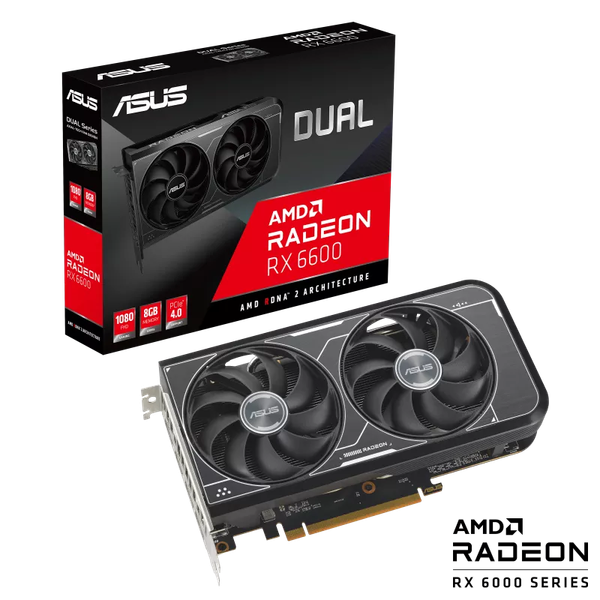 Card màn hình ASUS Dual Radeon RX 6600 V3 8GB GDDR6 (DUAL-RX6600-8G-V3)