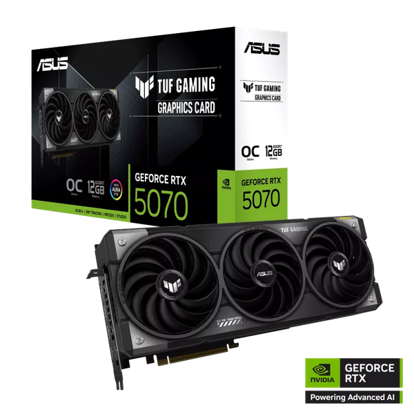 Card màn hình ASUS TUF Gaming GeForce RTX 5070 12GB GDDR7 OC Edition(TUF-RTX5070-O12G-GAMING)