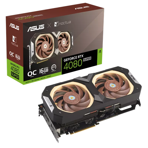 Card màn hình ASUS GeForce RTX 4080 SUPER 16GB GDDR6X Noctua OC Edition (RTX4080S-O16G-NOCTUA)
