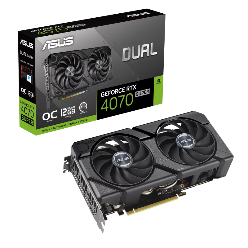 Card Màn Hình Asus Dual Geforce Rtx 4070 Super Evo Oc Edition 12Gb Gddr6X (Dual - Rtx4070S - O12G - Evo)