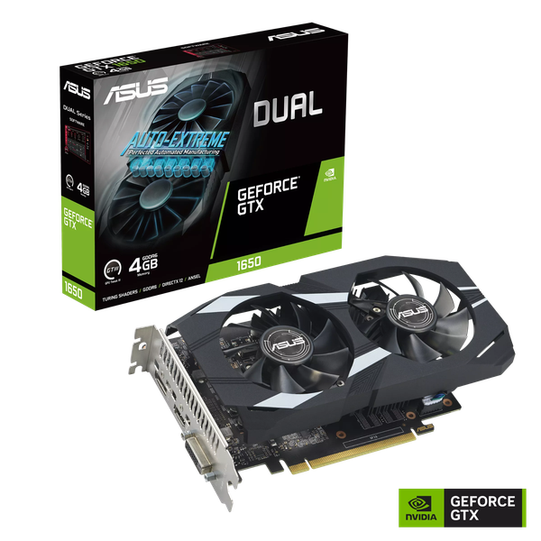  Card màn hình ASUS Dual GeForce GTX 1650 4GB GDDR6 EVO (DUAL-GTX1650-4GD6-P-EVO) 