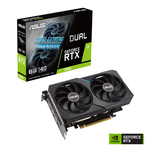 Card màn hình ASUS Dual GeForce RTX 3060 8GB GDDR6 (DUAL-RTX3060-8G)
