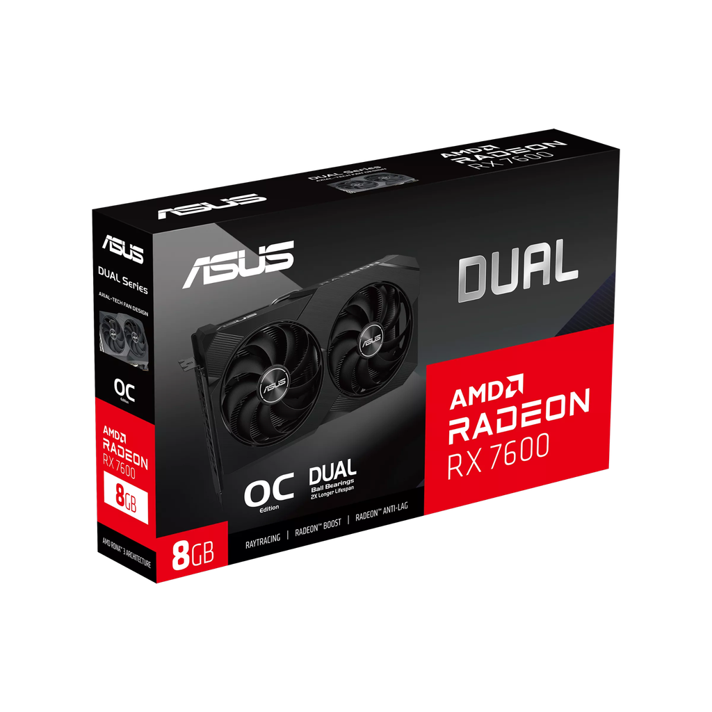 VGA ASUS Dual Radeon RX 7600 V2 OC 8GB (DUAL-RX7600-O8G-V2) giá tốt ...
