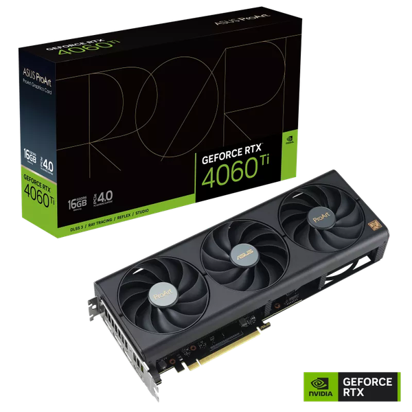 Card màn hình ASUS ProArt GeForce RTX 4060 Ti 16GB GDDR6 (PROART-RTX4060TI-16G)
