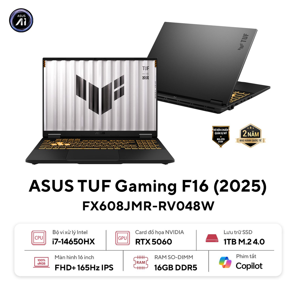 Laptop gaming ASUS TUF F16 FX608JMR RV048W
