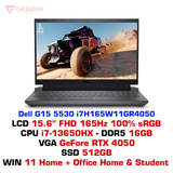  Laptop gaming Dell G15 5530 i7H165W11GR4050 