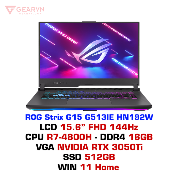  Laptop Gaming Asus ROG Strix G15 G513IE HN192W 