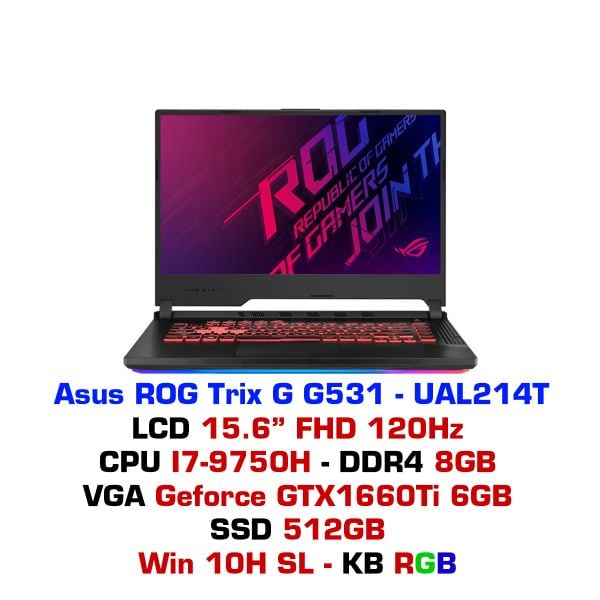  Laptop Gaming Asus ROG STRIX G G531GU UAL214T 