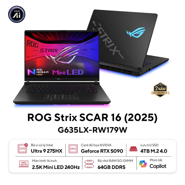 Laptop gaming ASUS ROG Strix SCAR 16 G635LX RW179W