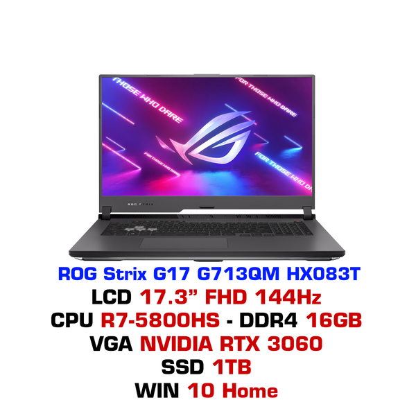  Laptop Gaming Asus ROG Strix G17 G713QM HX083T 