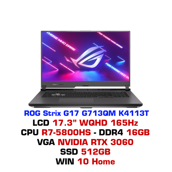  Laptop Gaming Asus ROG Strix G17 G713QM K4113T 