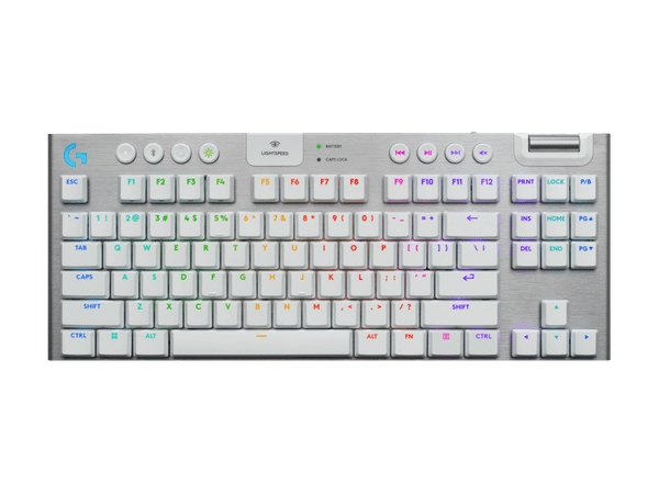 Bàn phím Logitech G915 X Lightspeed TKL Low-Profile Wireless White