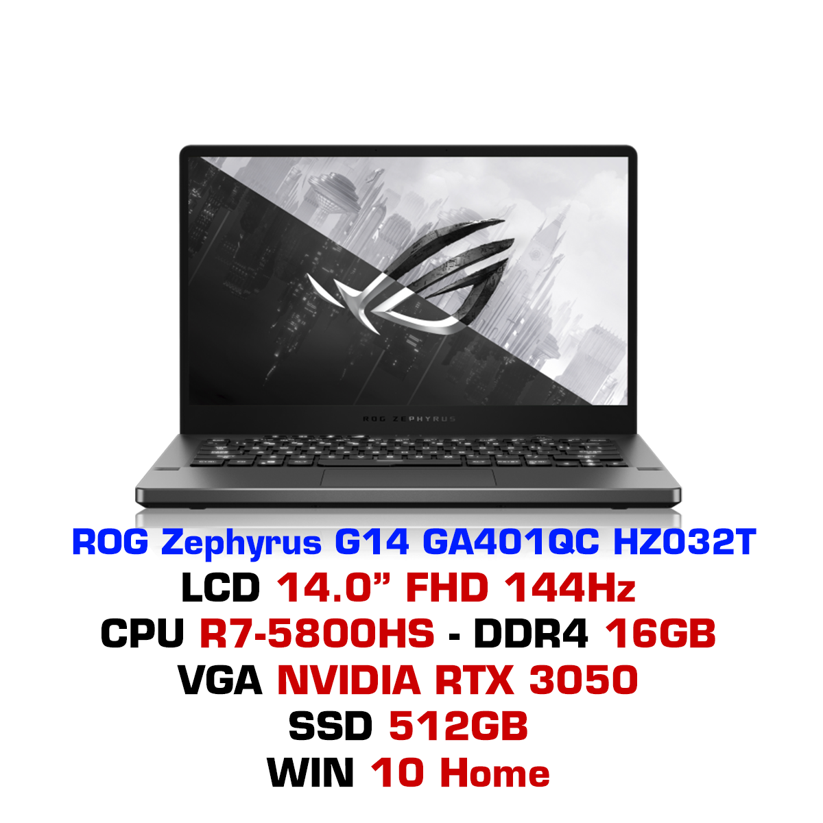 ゼウス　ROG Zephyrus G14 GA401QC Laptop Gaming ASUS ROG Zephyrus G14 GA401QC cu procesor AMD Ryzen