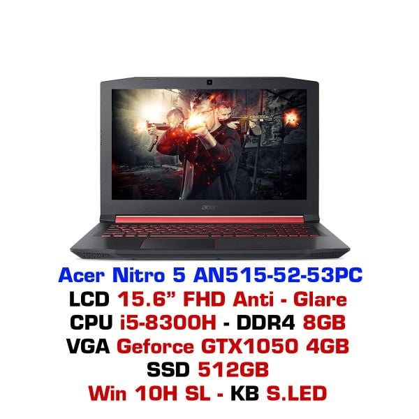  Laptop Gaming Acer Nitro 5 2019 AN515-52-53PC 