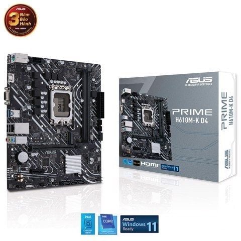 Bo mạch chủ ASUS PRIME H610M-K DDR4