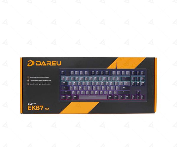  Bàn phím cơ Gaming DAREU EK87 v2 Gray Black Dream Switch 
