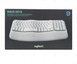  Bàn phím Logitech không dây Wave Keys Ergonomic Trắng 
