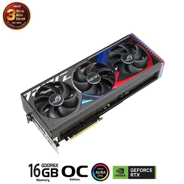  Card màn hình ASUS ROG Strix GeForce RTX 4080 SUPER 16GB GDDR6X OC Edition (ROG-STRIX-RTX4080S-O16G-GAMING) 