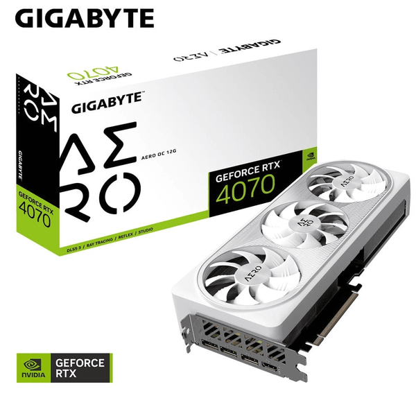 Card màn hình GIGABYTE GeForce RTX 4070 AERO OC V2 12GB (GV-N4070AERO OCV2-12GD)