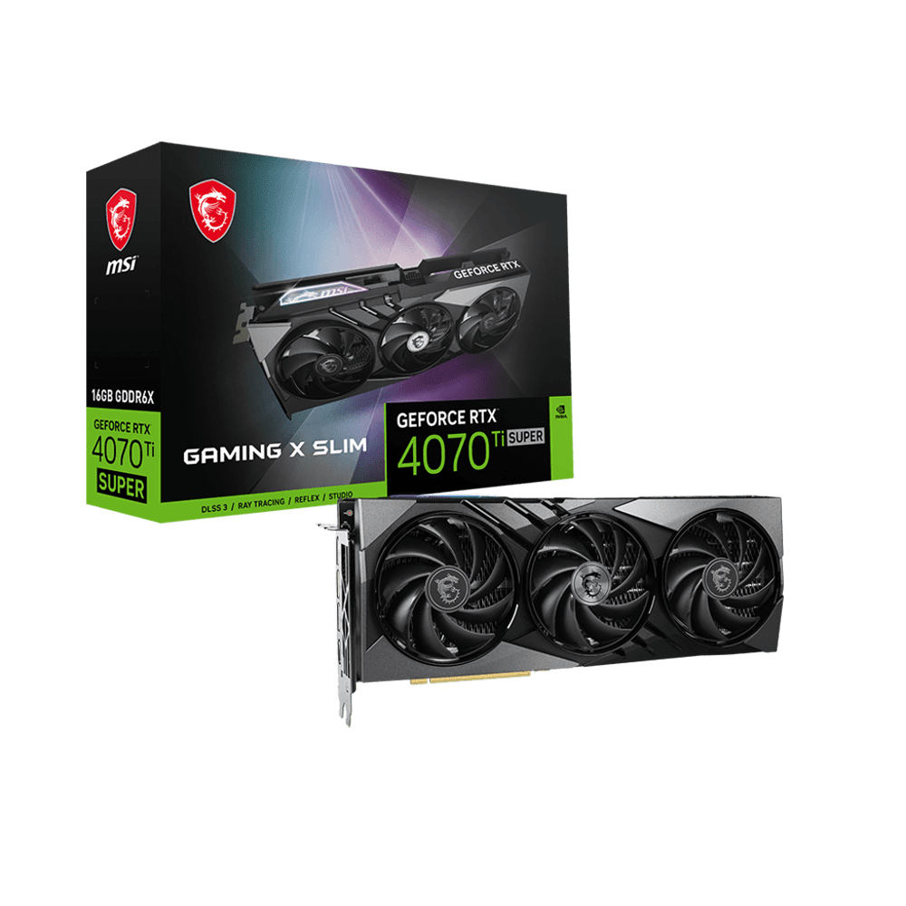 Card Màn Hình Msi Geforce Rtx 4070 Ti Super 16G Gaming X Slim
