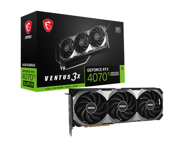 Card màn hình MSI GeForce RTX 4070 Ti SUPER 16G VENTUS 3X OC