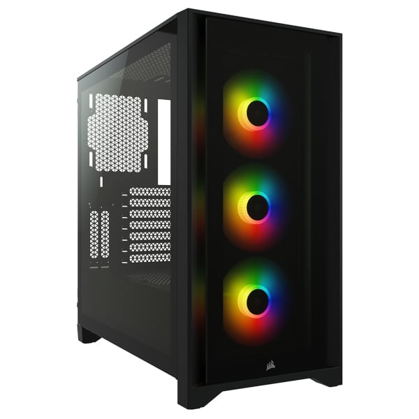 Vỏ máy tính Corsair iCUE 4000X RGB TG Black (CC-9011204-WW)