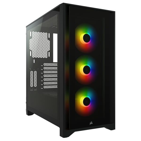  Vỏ máy tính Corsair iCUE 4000X RGB TG Black (CC-9011204-WW) 