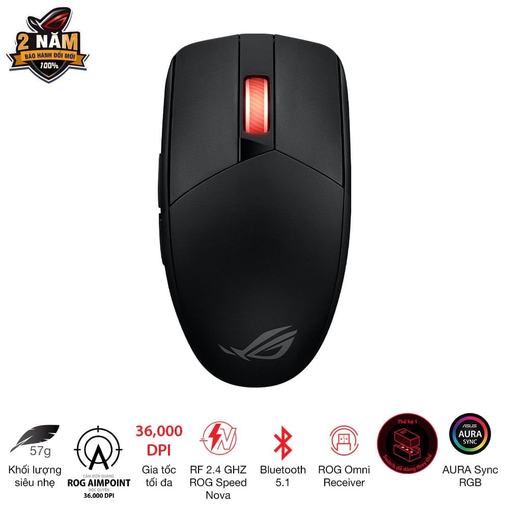 Chuột Asus Rog Strix Impact Iii Wireless
