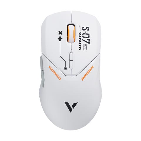 Chuột Rapoo không dây VT9 Pro White Orange